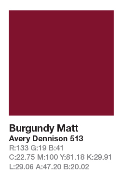 EM 513 Burgundy Red matn
